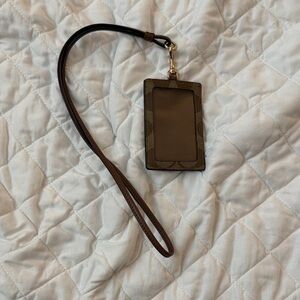 Coach ID and card Lanyard